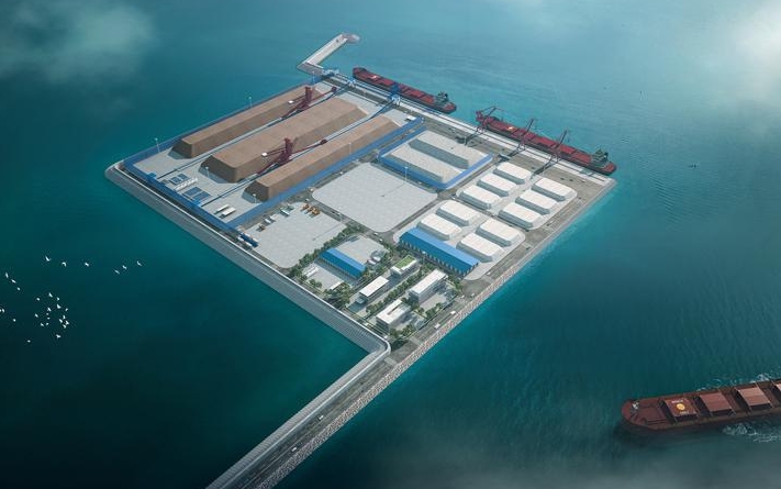 奋进万亿新征程|海阳生态东港填海施工加速推进
