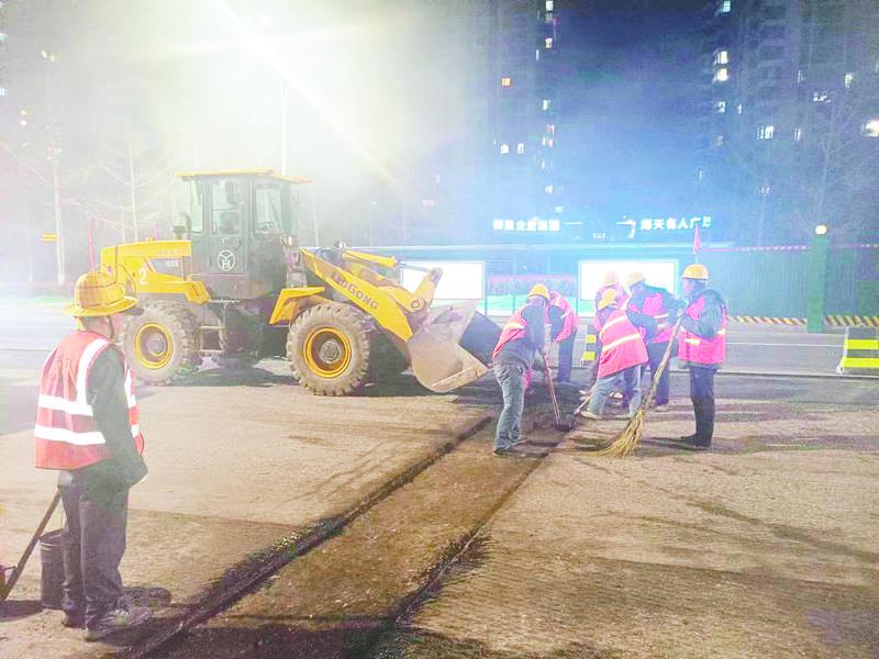 烟台滨海中路天成北街路口渠化本月底完工