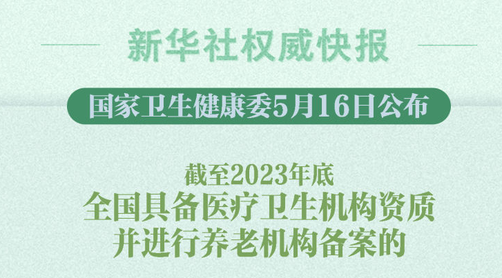 全国医养结合机构床位总数达200万张