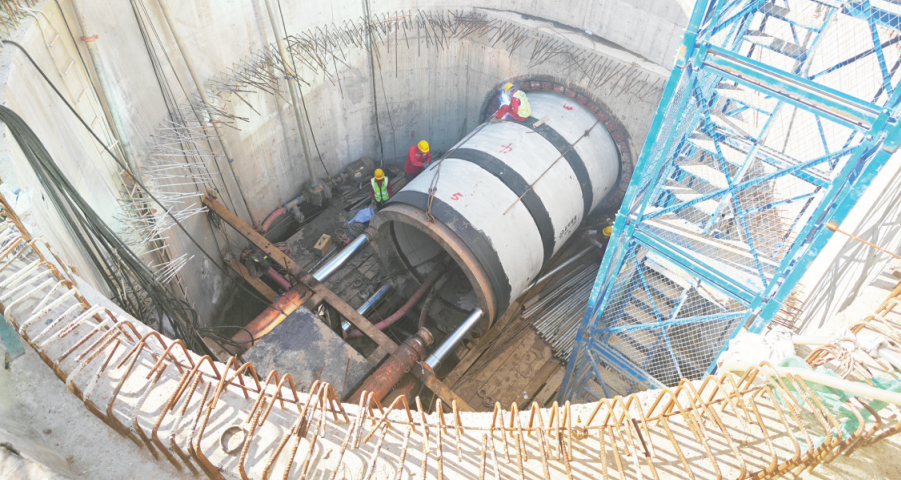 烟台朝阳站胜利路北马路段电力管廊工程贯通
