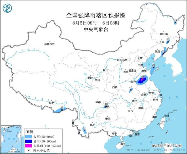 暴雨蓝色预警！10省区部分地区有大到暴雨 山东局地有大暴雨