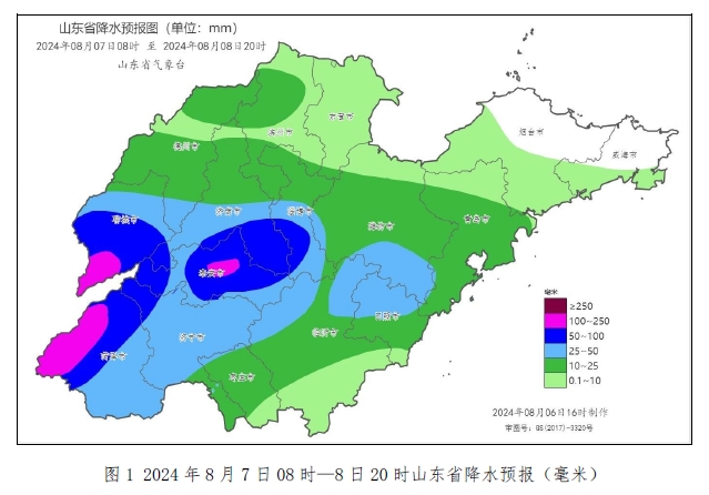 山东省气象台发布重要天气预报，山东中西部将迎明显降雨