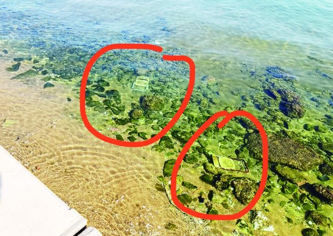 滨海广场两把椅子泡海里锈迹斑斑，该由哪个部门清理？