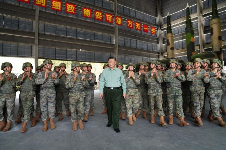 习近平在视察火箭军某旅时强调 坚持政治引领 强化使命担当 埋头苦干实干 提升战略导弹部队威慑和实战能力