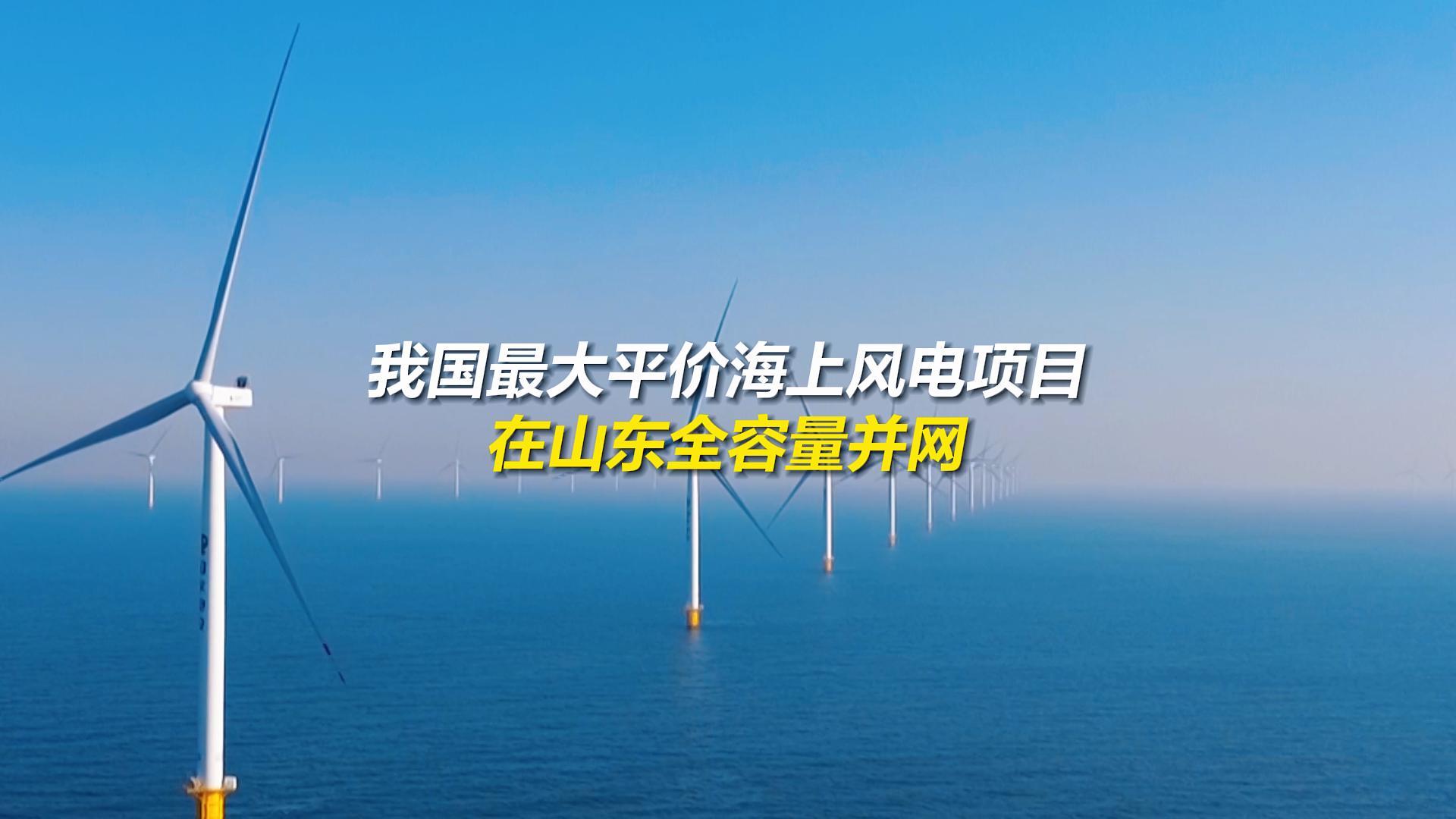 我国最大平价海上风电项目在山东全容量并网