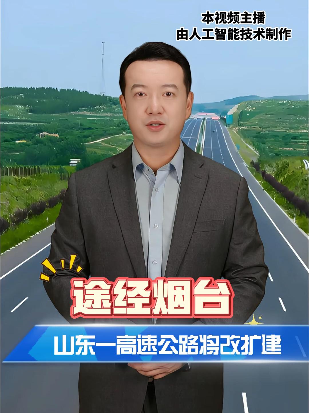 途经烟台山东一高速公路将改扩建