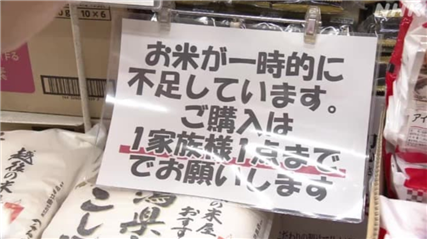 米价暴涨 一斤合9元人民币 日本大米为何“买不着”“吃不起”