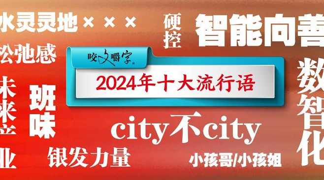 2024年“十大流行语”发布，“city不city”等入选