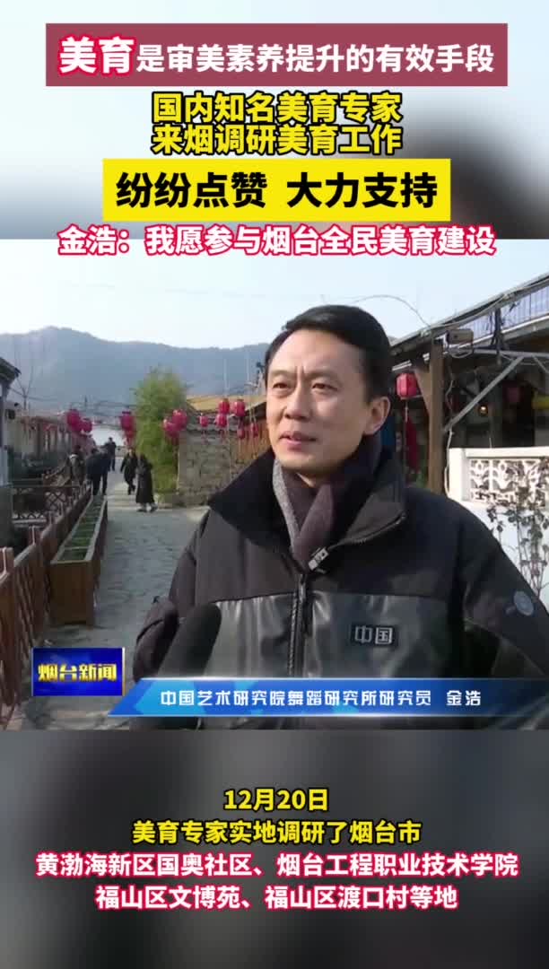 美育专家金浩：我愿参与烟台全民美育建设