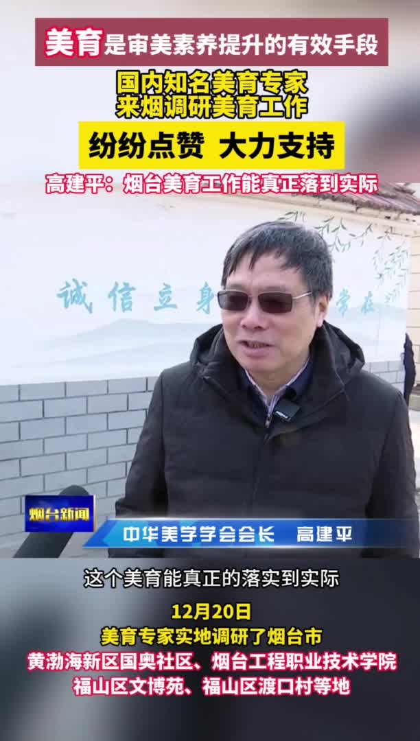 美育专家高建平：烟台美育工作能真正落到实处