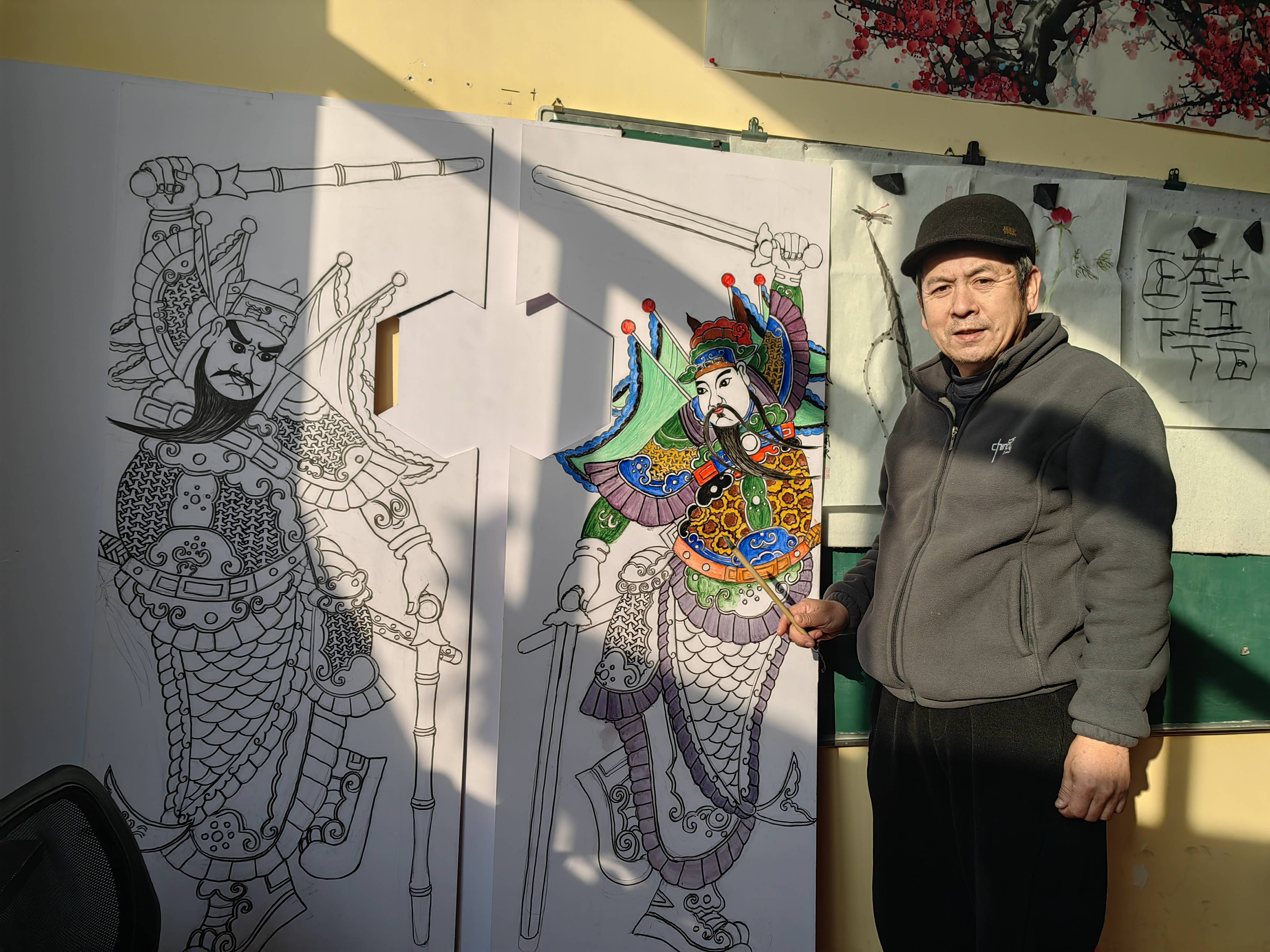 天南海北非遗年|画一幅门扉上的“守护”