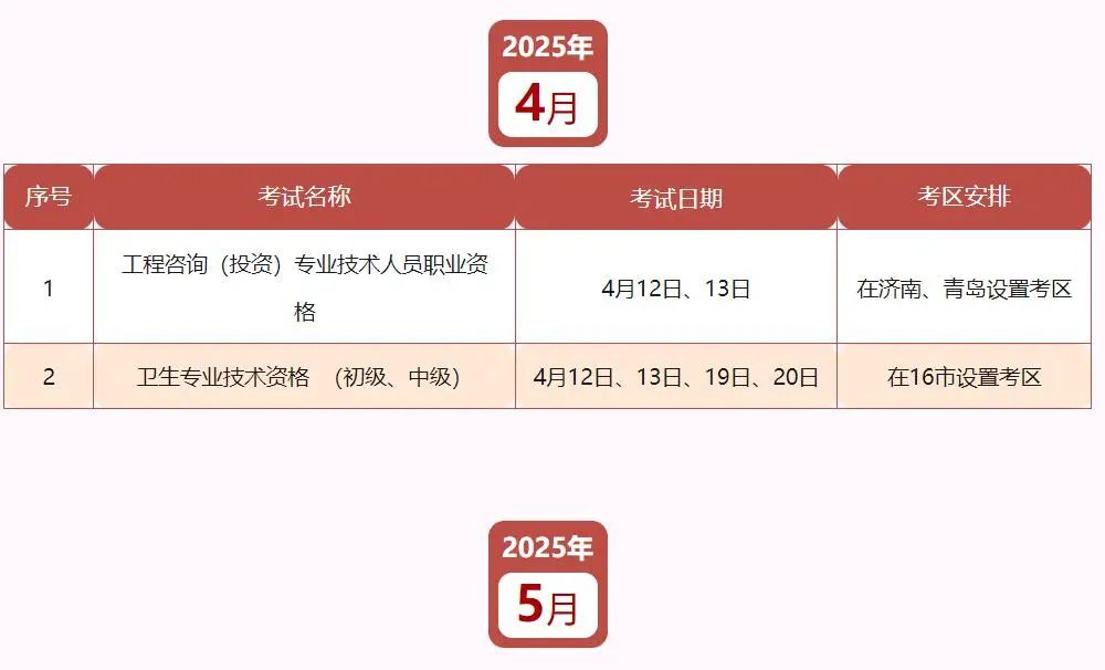 2025年度山东省人事考试计划发布！考生速看