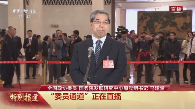 委员通道丨马建堂：中国经济增长的奇迹是干出来的