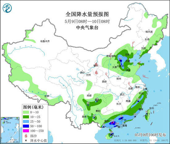 今日全国仍有较大范围降雨 未来山东等地可能有高温天气出没