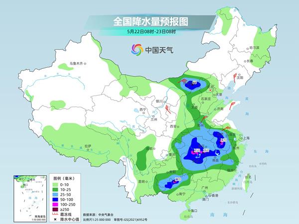 南方明天进入降雨最强时段 并伴有强对流天气