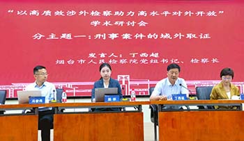 丁西超检察长受邀在“以高质效涉外检察助力高水平对外开放”学术研讨会上作主旨发言