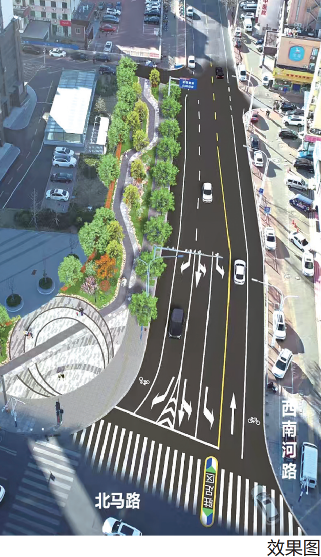 西南河路口袋公园开建 定位为“海上明月，辉洒星河”