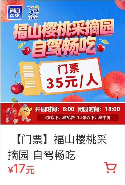 樱桃门票