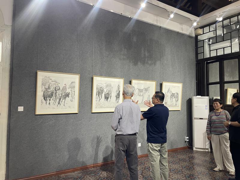 在所城里，遇见乡情与诗意 梁文博中国画作品展开幕