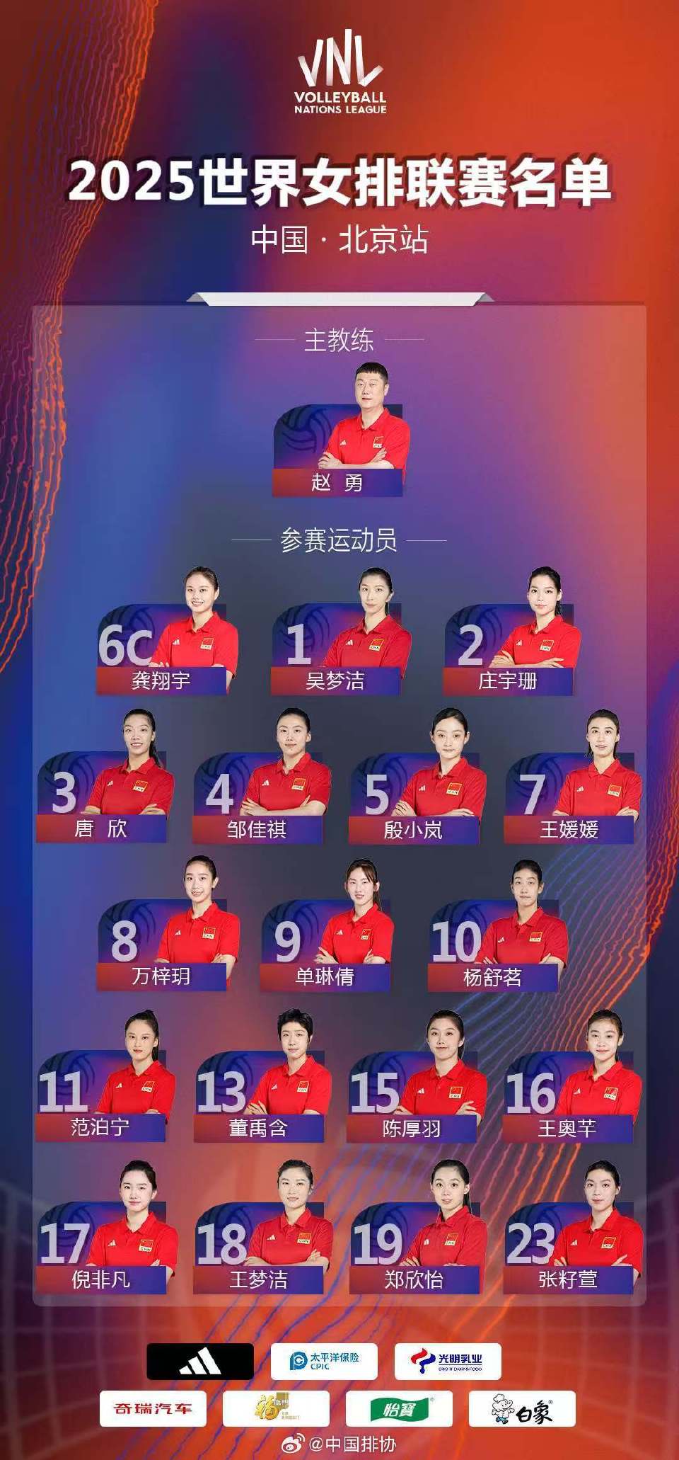 期待！2025世界女排联赛北京站明日打响