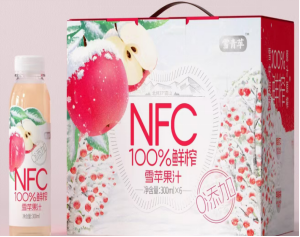 NFC100%鲜榨雪苹果汁300ml*6瓶