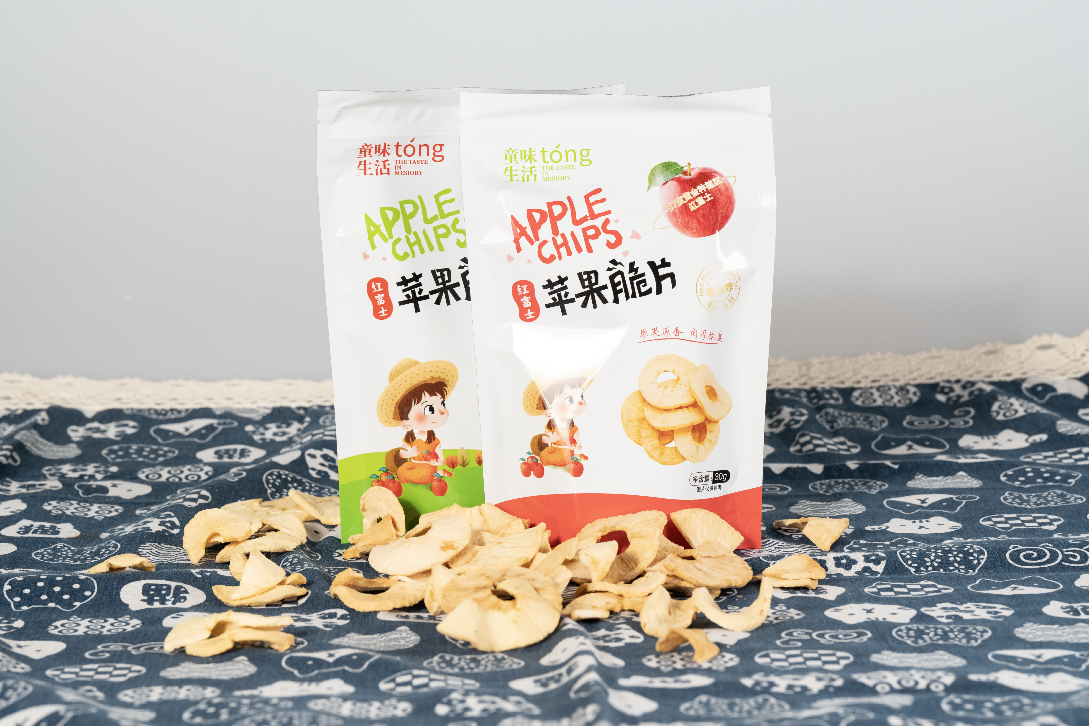 罗峰农人红富士苹果脆片礼盒