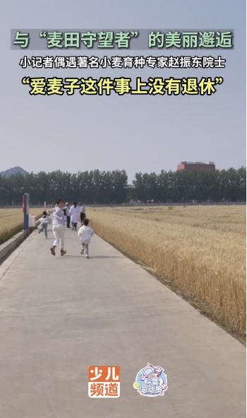 小记者麦田偶遇我国著名小麦育种专家、中国工程院院士赵振东