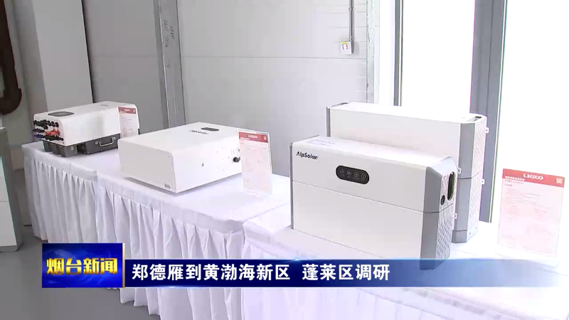 郑德雁在黄渤海新区、蓬莱区调研时强调：构建高水平开放平台创新载体，打造发展新质生产力的主阵地