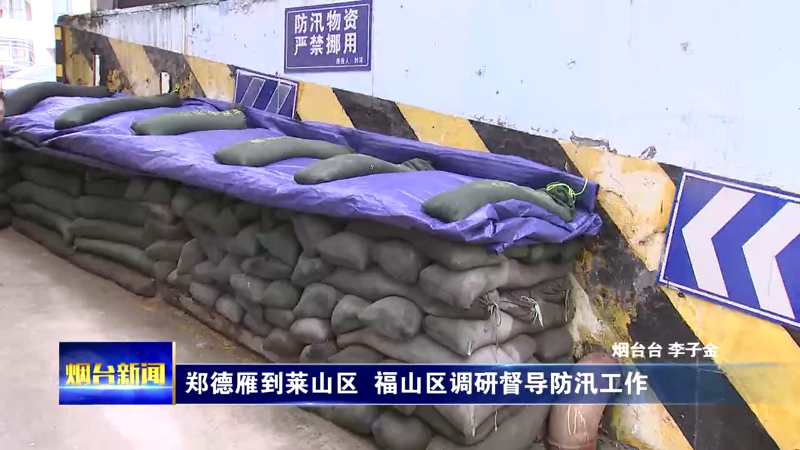 郑德雁在莱山区、福山区调研时强调：扎实细致做好防汛备汛各项工作，全力保障人民群众生命财产安全