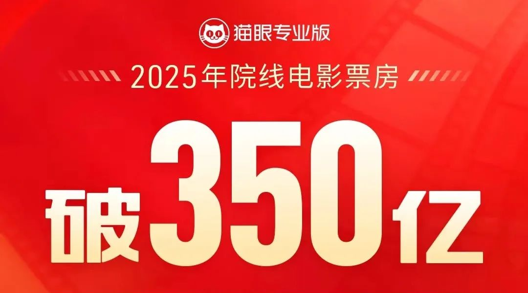 2025年电影大盘票房（含预售）突破350亿元