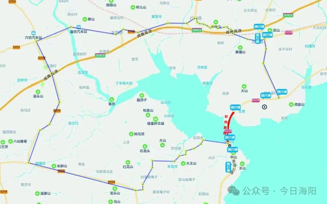 请绕行！海阳丁字湾大桥将全桥封闭施工！具体时间→