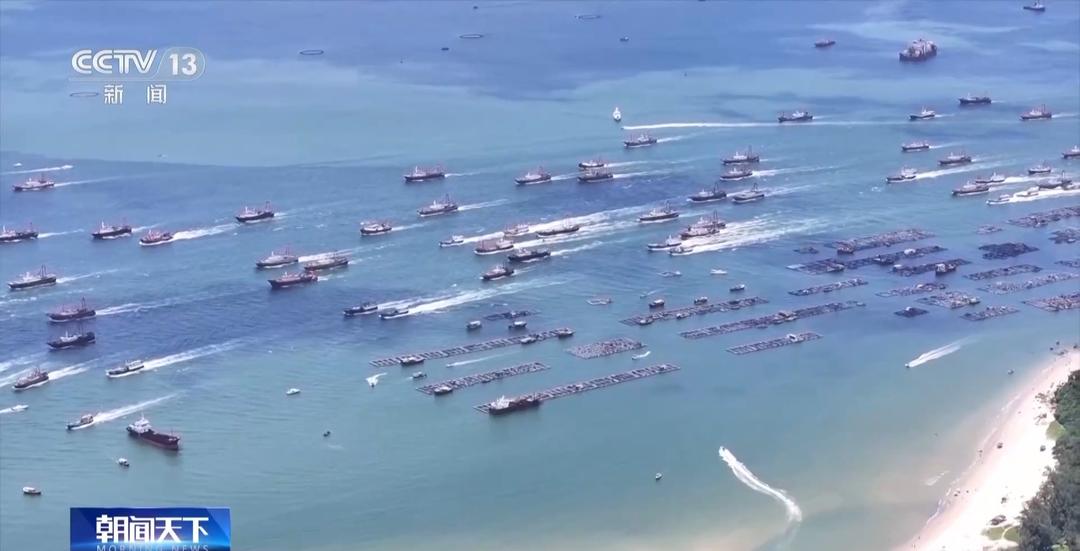 场面壮观！南海休渔季结束 万艘渔船陆续出海争“鲜”