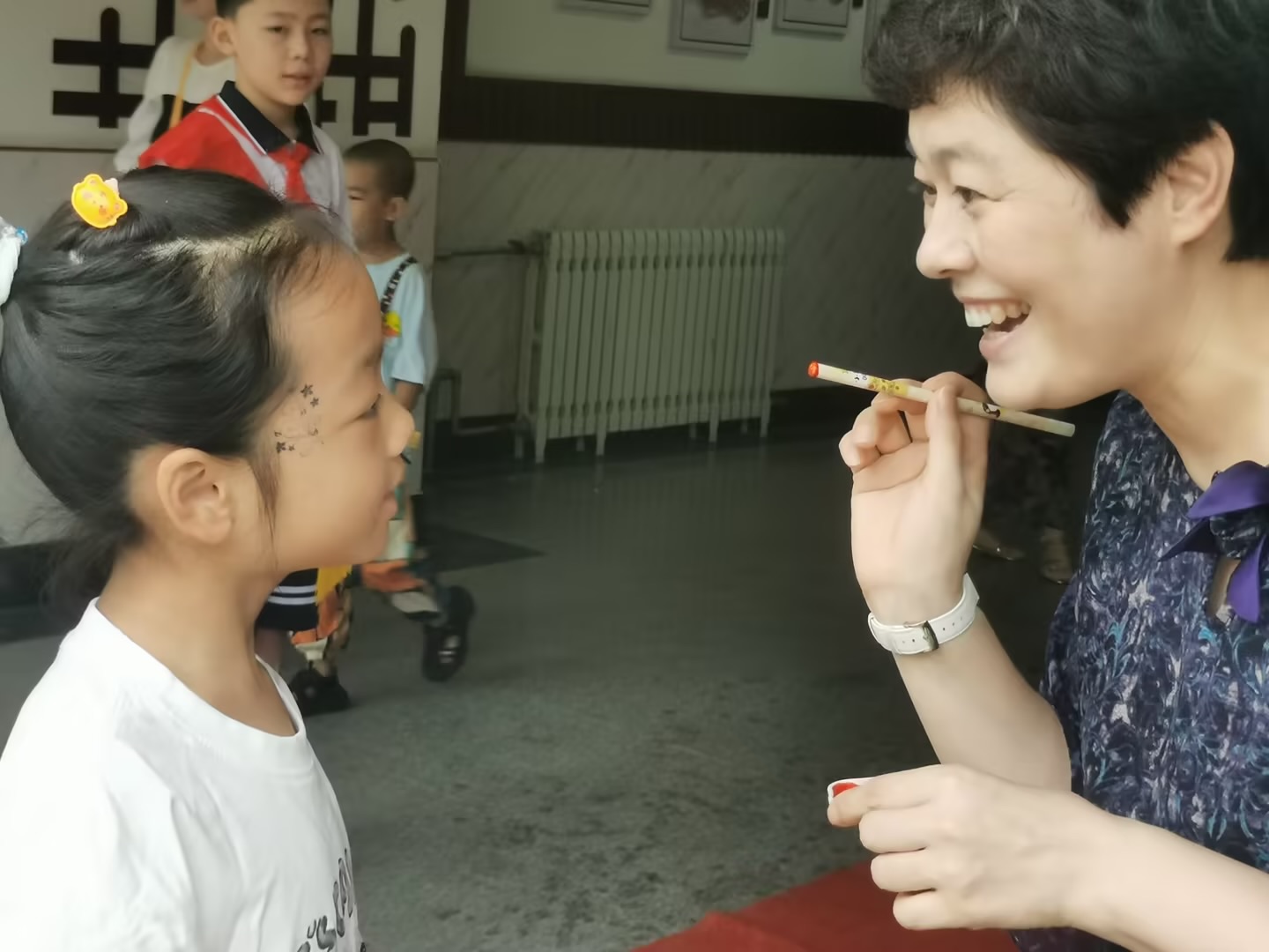牟平区五里头小学举办新生入学仪式