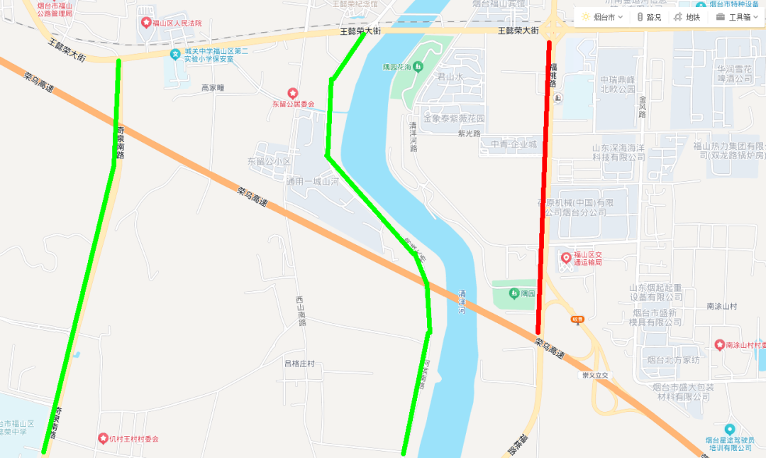 9月4日起，福山这一路段半幅封闭施工