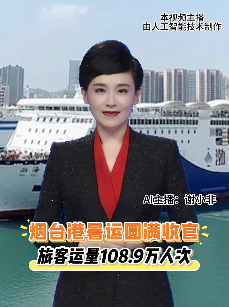 烟台港暑运圆满收官 旅客运量108.9万人次