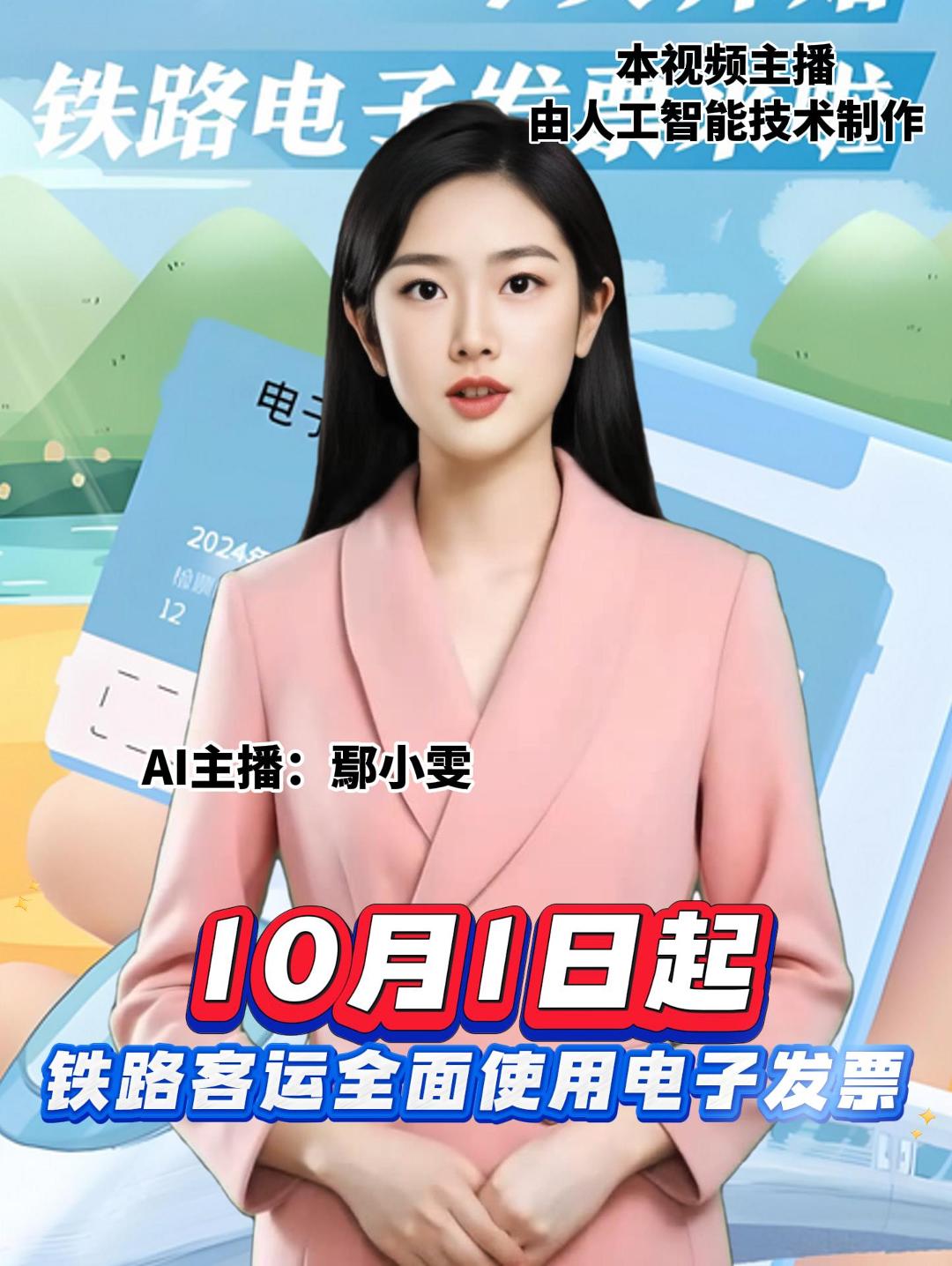 10月1日起 铁路客运全面使用电子发票