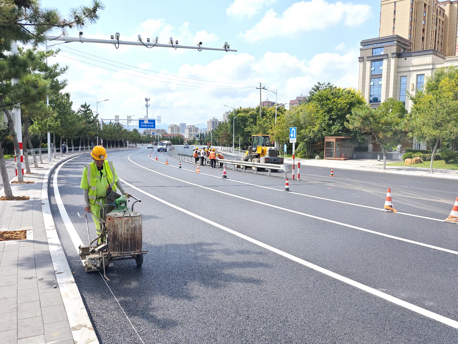 胜利南路车行道全线通车啦