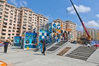 烟台新都汇步行街海洋主题游乐场即将完工