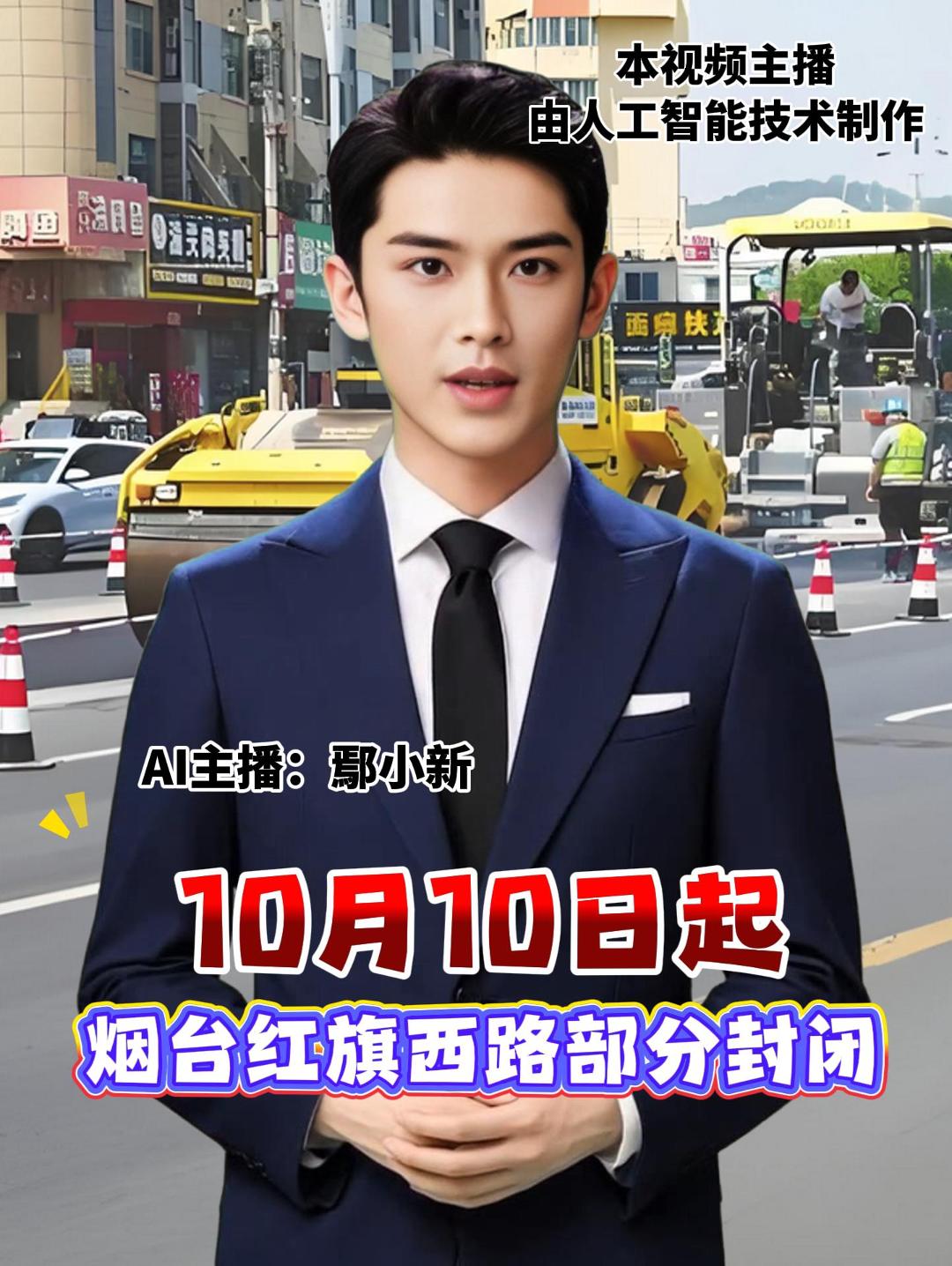 10月10日起 烟台红旗西路部分封闭