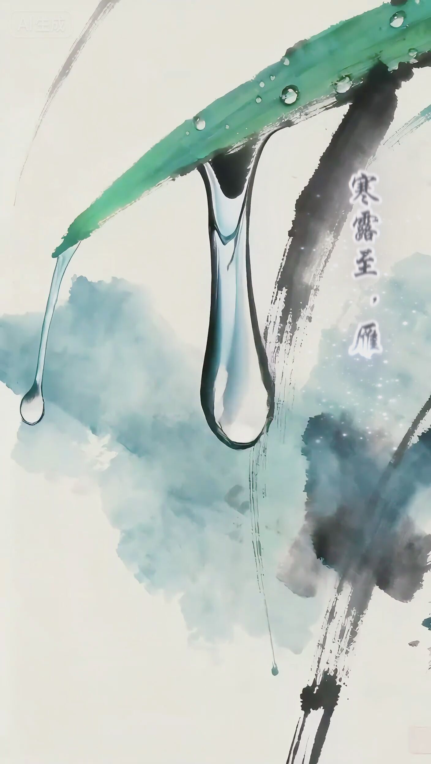 10月8日寒露至，早晚添衣，愿你伴着秋实与晴空，日子暖融融。 水墨烟台二十四节气 #节气#寒露