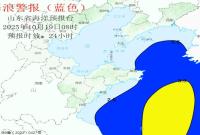山东省海洋预报台发布海浪蓝色警报