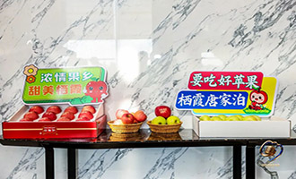 栖霞苹果“炫”到青岛，苹果熊“艾皮奥”萌翻2025微博媒体伙伴会