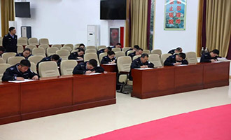 昆嵛公安分局开展应知应会考试