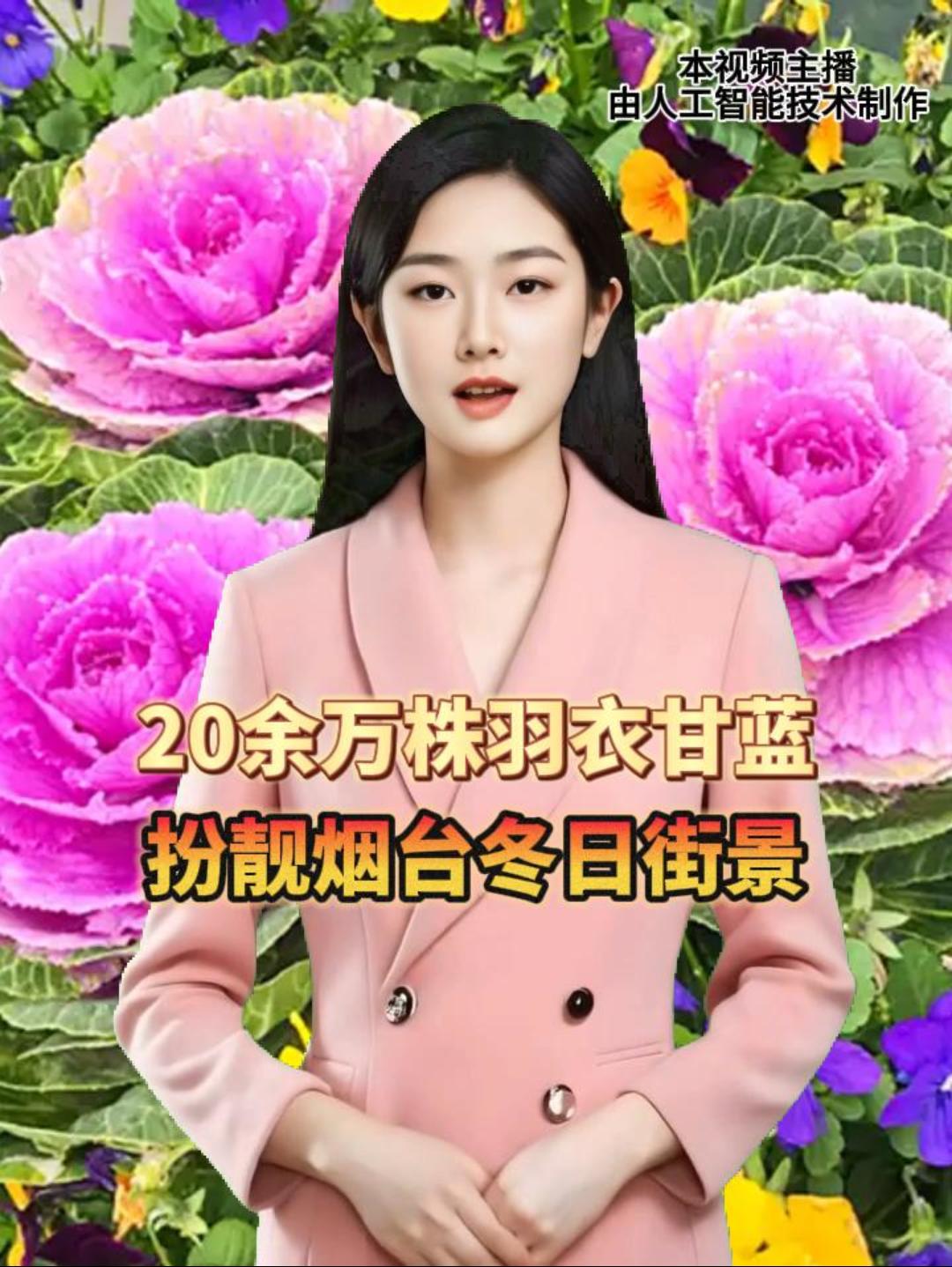 近日，烟台市园林建设养护中心在市区多条主干道及重要节点栽植羽衣甘蓝，主要涵盖滨海路、南大街、只楚路、港城东大街、芝罘岛东路等路段，以地栽方式共计种植羽衣甘蓝20余万株。