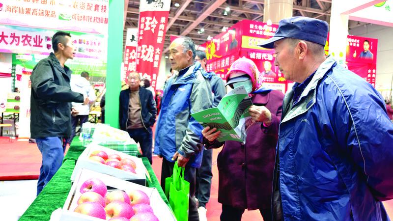寒潮挡不住购物热潮 果蔬博览会人气不减