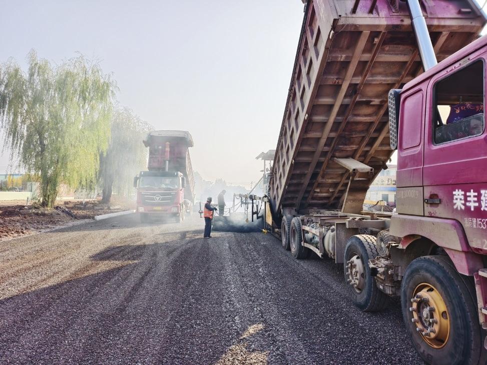 莱阳市富山路通车进入倒计时