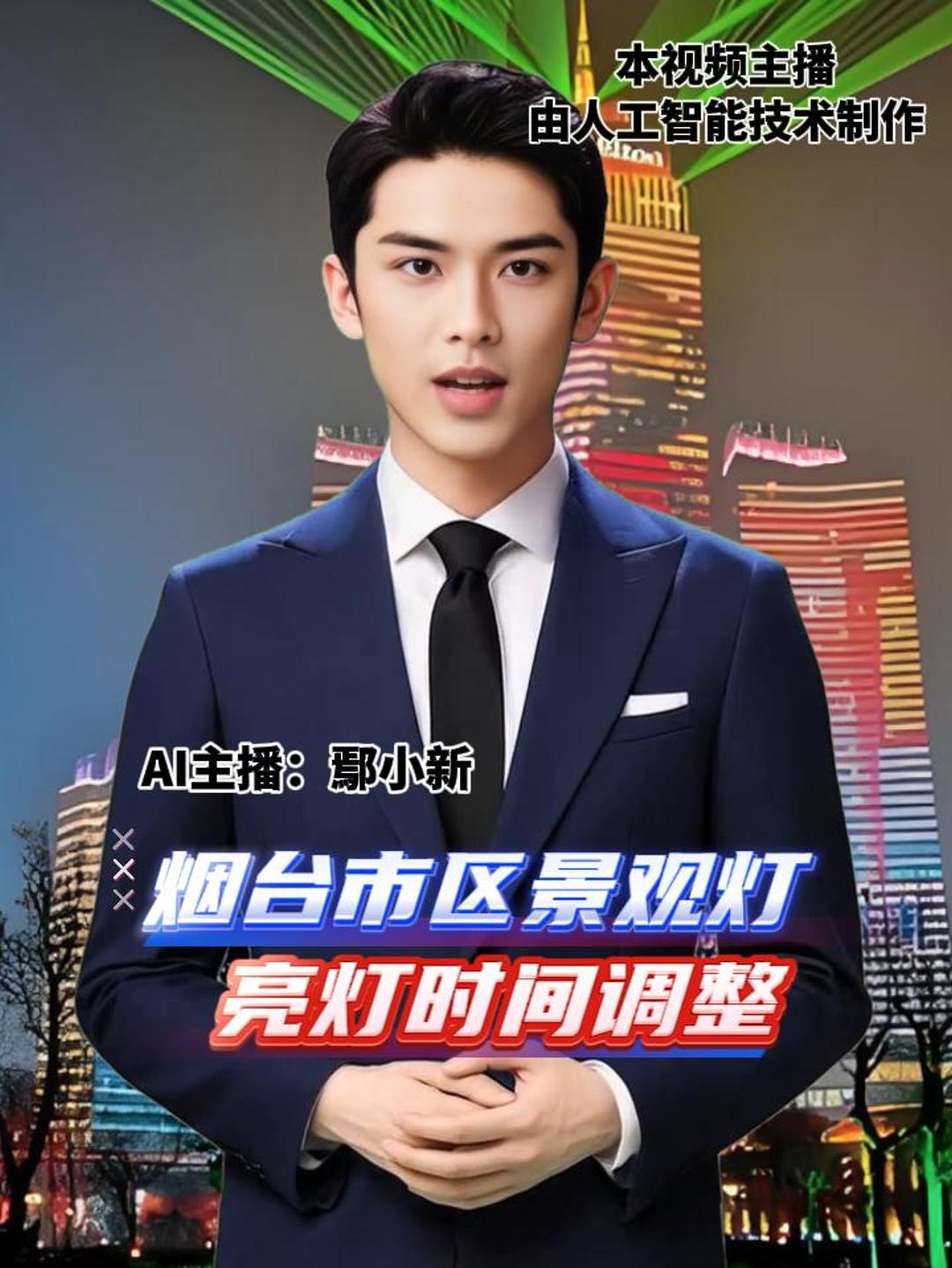 烟台市区景观灯  亮灯时间调整