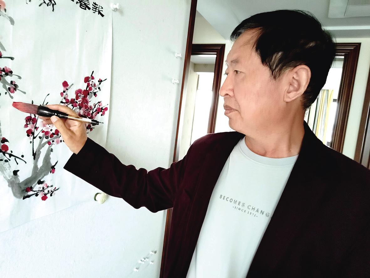 栖霞著名书画艺术家蒋伟——墨染果都情更浓