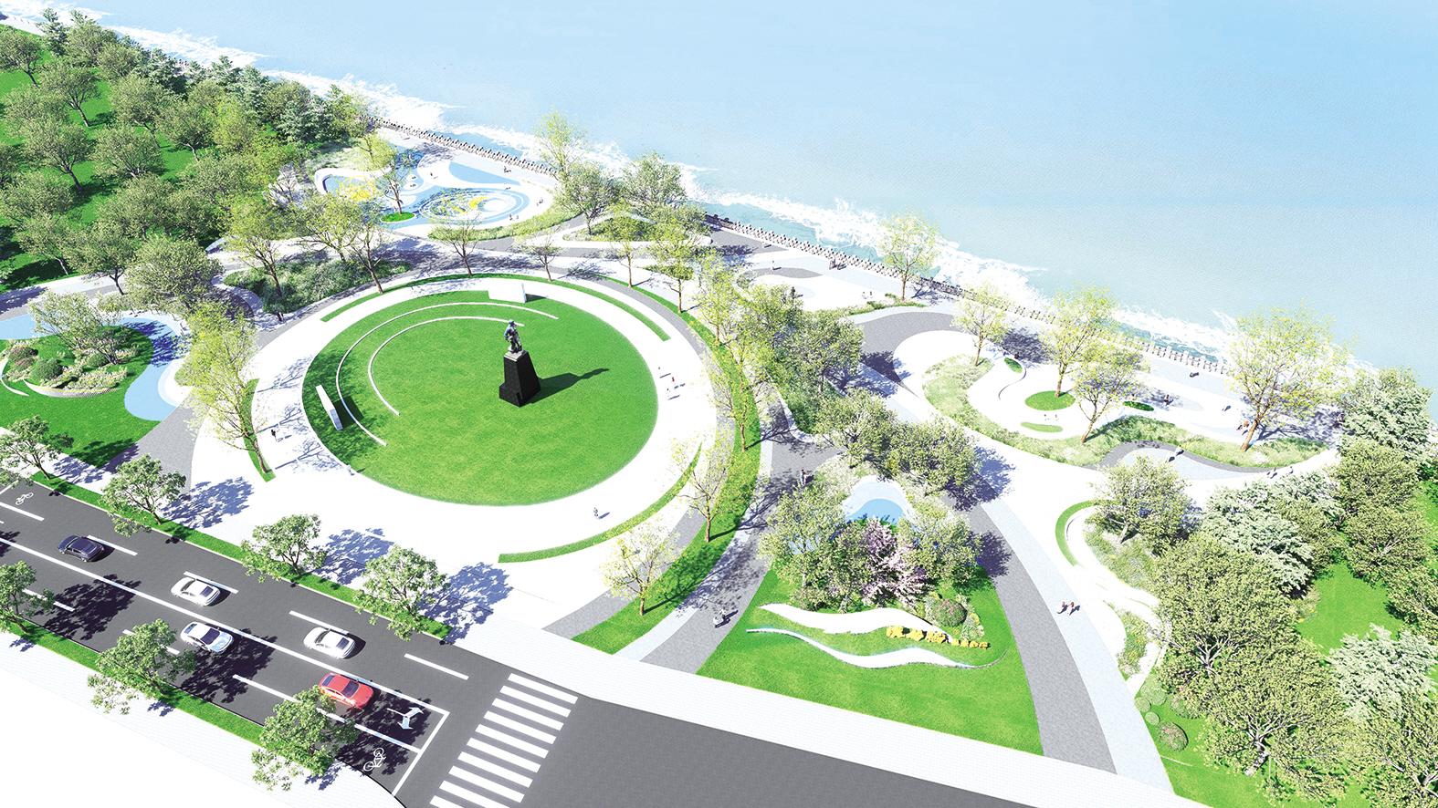 海港工人雕塑新址请您来选