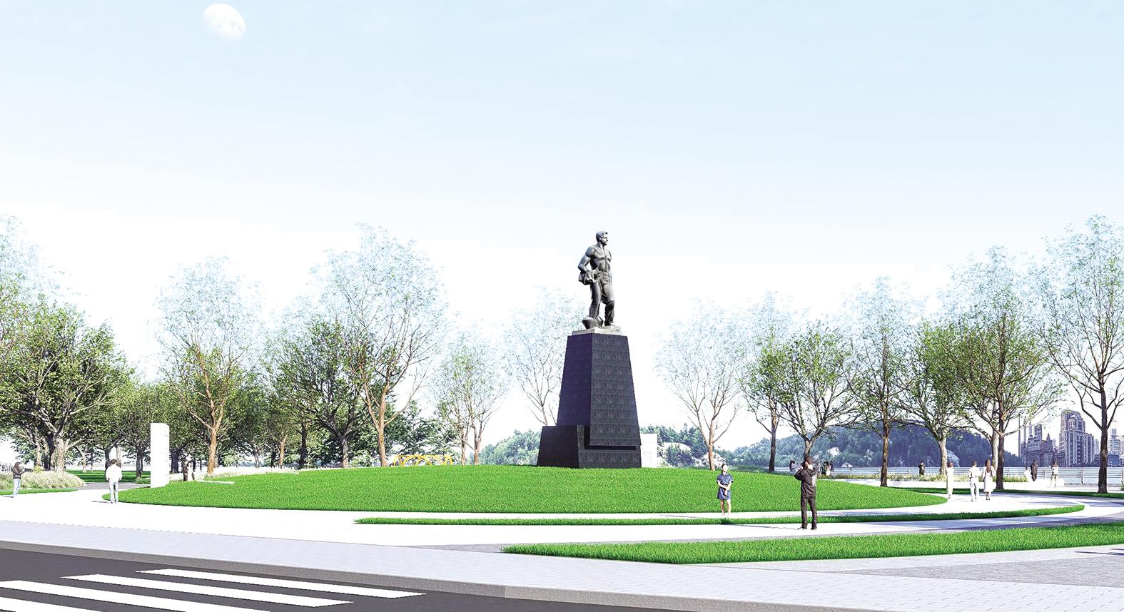 海港工人雕塑新址征求公众意见结束 “环海路东端滨海规划绿地”投票最多